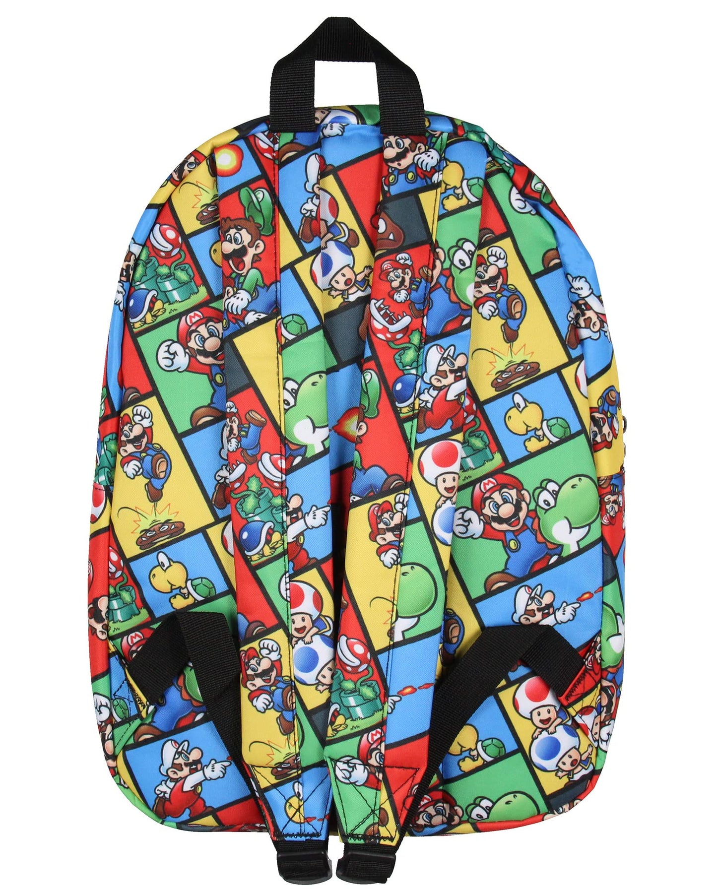 Bioworld Super Mario Backpack Multi Character Video Game School Laptop Travel Backpack