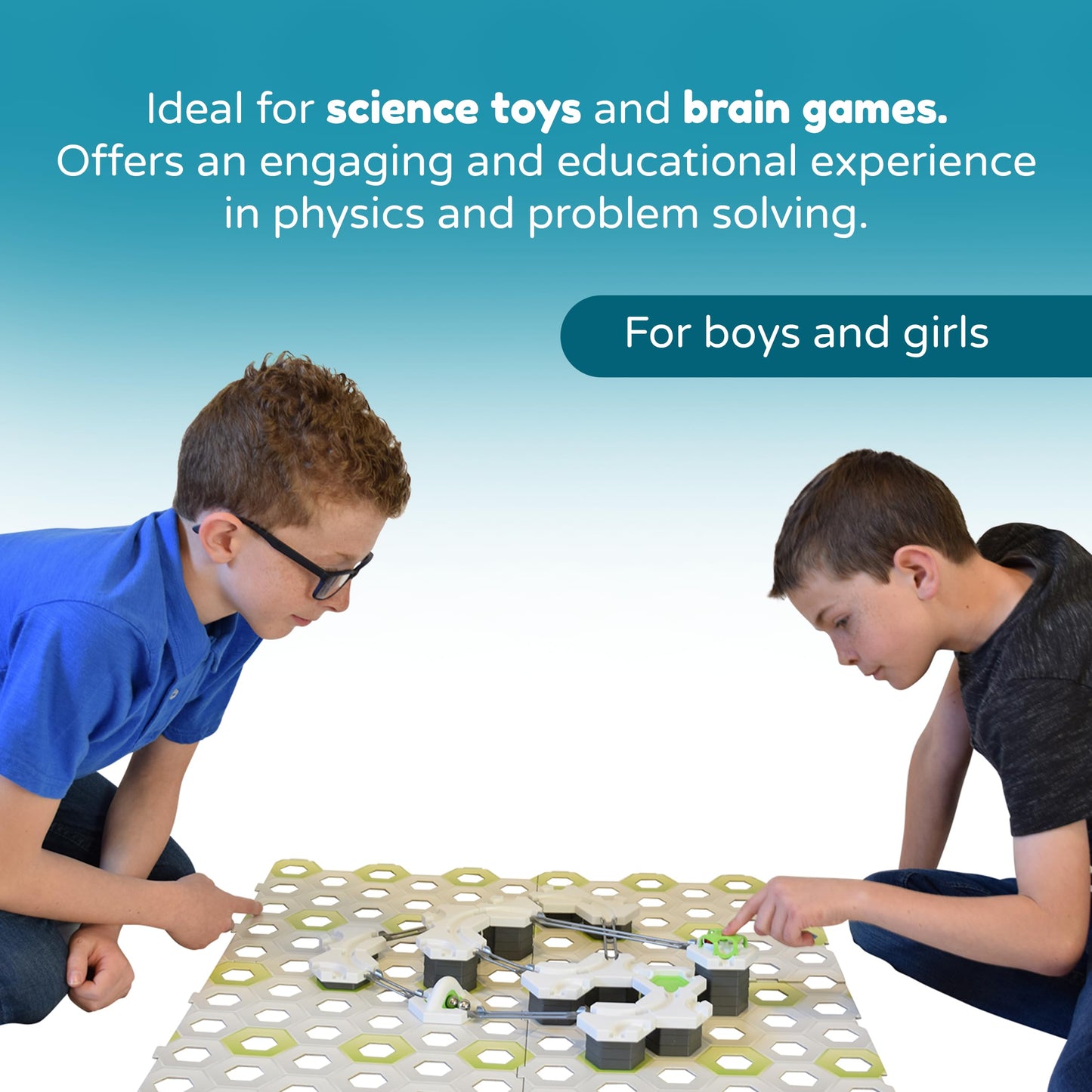 Four Brothers 1/2" Replacement Chromium Steel Balls for GraviTrax and Gravity Maze STEM Marble Run and Games (20 Pack)