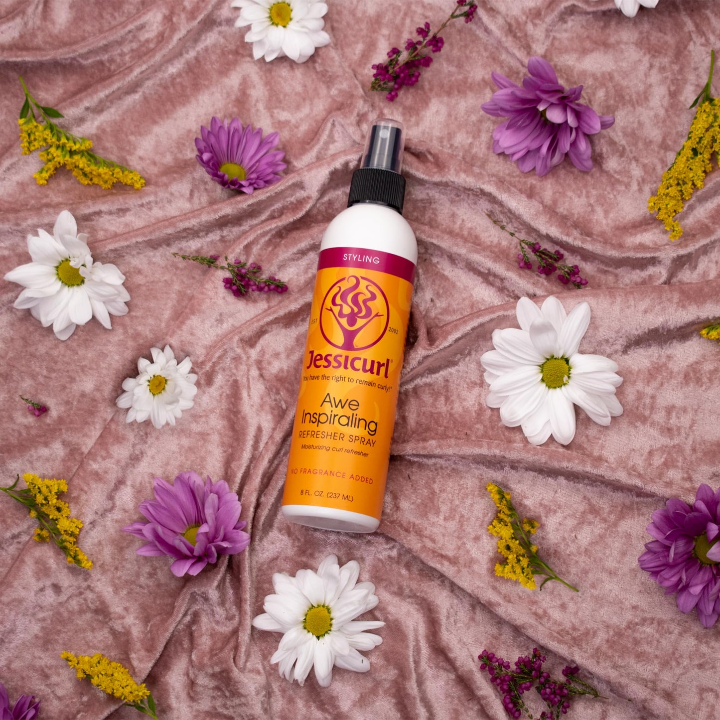 Jessicurl, Awe Inspiraling Spray, Island Fantasy, 8 Fl oz. Moisturizing Midday Curl Refresher Spray for Curly Hair, Curl Defining