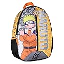Bioworld Naruto Backpack 3D Quilted Character 16" Kids School Travel Backpack w/Rubber Shurukien Zipper Pull