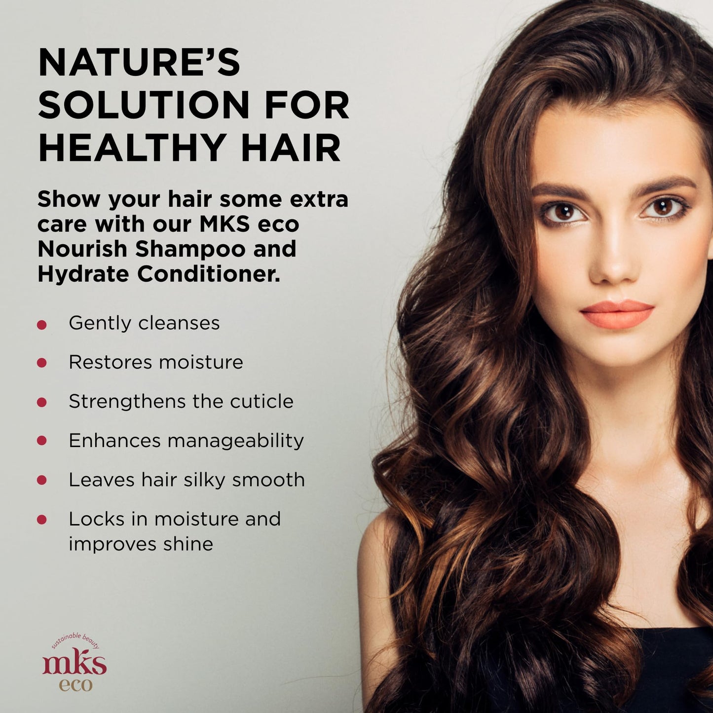 Earthly Body MKS eco Nourish Shampoo, Isle of You (25 fl oz) + MKS eco Hydrate Conditioner, Isle of You (25 fl oz) - Moroccan Argan Oil, Hemp Seed Oil