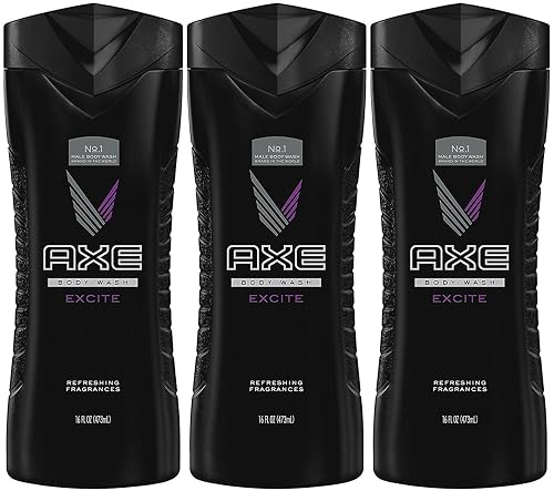 Axe Shower Gel, Excite 16 Ounce (Pack of 3)