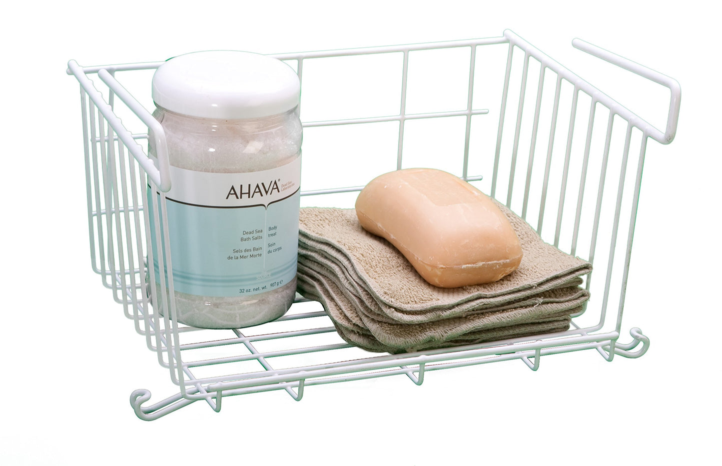 YBM HOME Under Shelf Storage Basket, 12-inch, White #1184