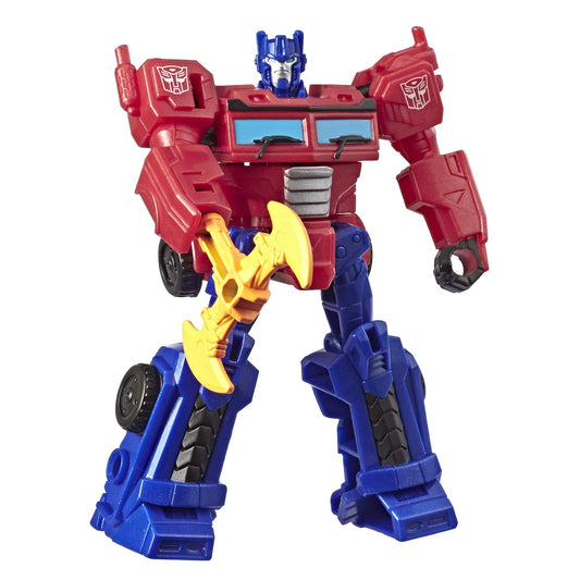 Transformers Toys Cyberverse Action Attackers Scout Class Optimus Prime Action Figure - Repeatable Energon Axe Attack Move - for Kids Ages 6 & Up…
