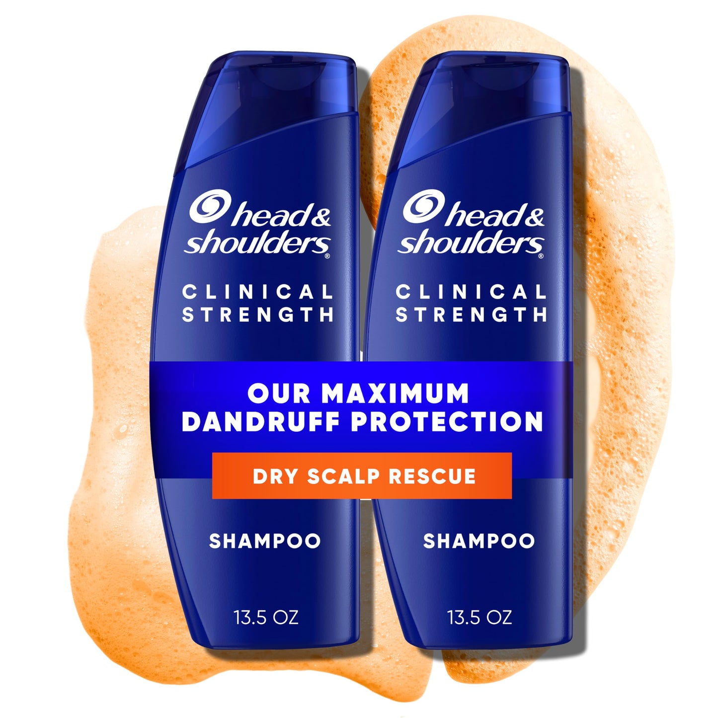 Head & Shoulders Anti-Dandruff Shampoo with 1% Selenium Sulfide, Clinical Strength Dry Scalp Rescue Shampoo Twin Pack, Seborrheic Dermatitis Relief Beauty and Personal Care Head & Shoulders