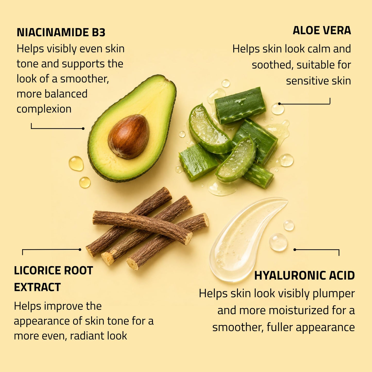 YEOUTH Niacinamide Serum for Face 10% with Hyaluronic Acid and Aloe Vera, Hydrating B3 Skin Care Face Serum for Women and Men, Hydrating Skincare Beauty & Personal Care YEOUTH