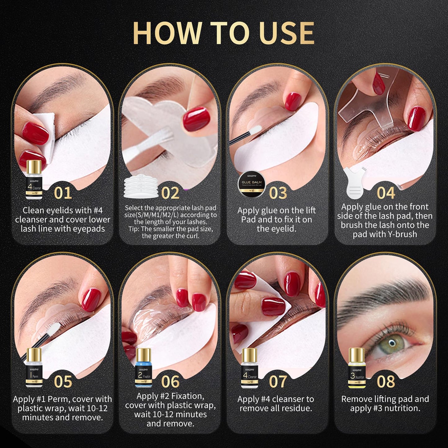 Lash Lift Kit - Brow Lamination Kit, Eyebrow Lamination Kit, Professional Eyelash & Brow 2 IN 1 Perm Kit, Eyebrow lift Kit, Fuller & Thicker Brows…