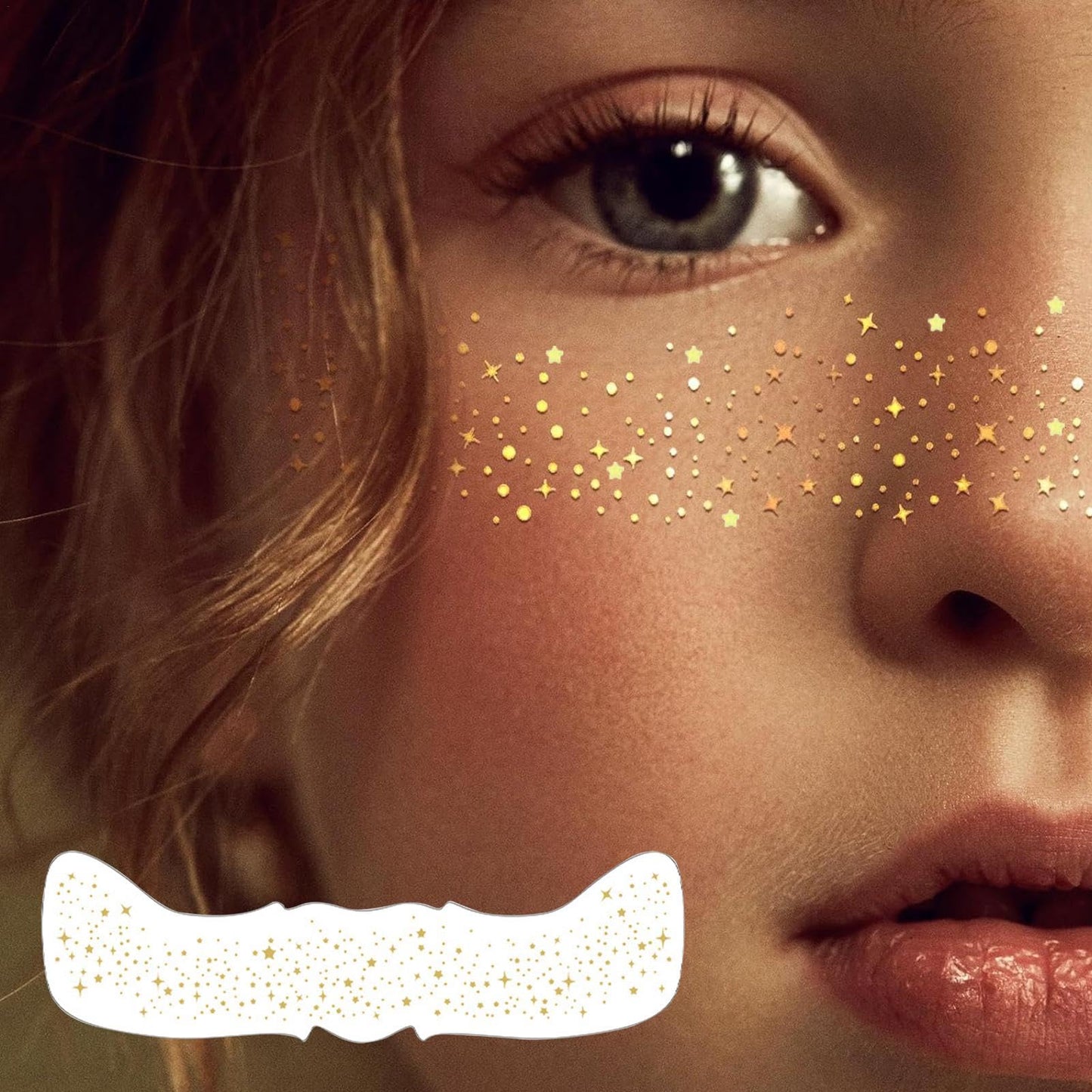 Makeup Glitter Speckle Patches for Face | Waterproof Speckles Patches Decor,Face Glitter Makeup Speckle,Safe and Harmless Makeup Tool