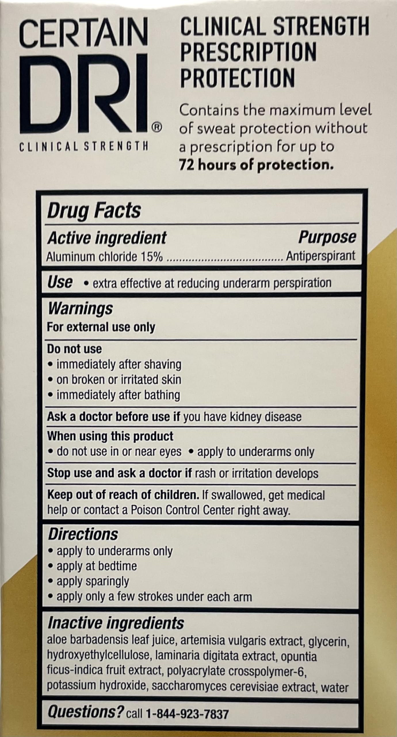 Certain Dri Anti-Perspirant, Roll-On, 1.2 Fl Oz, Pack of 3 Beauty and Personal Care Certain Dri