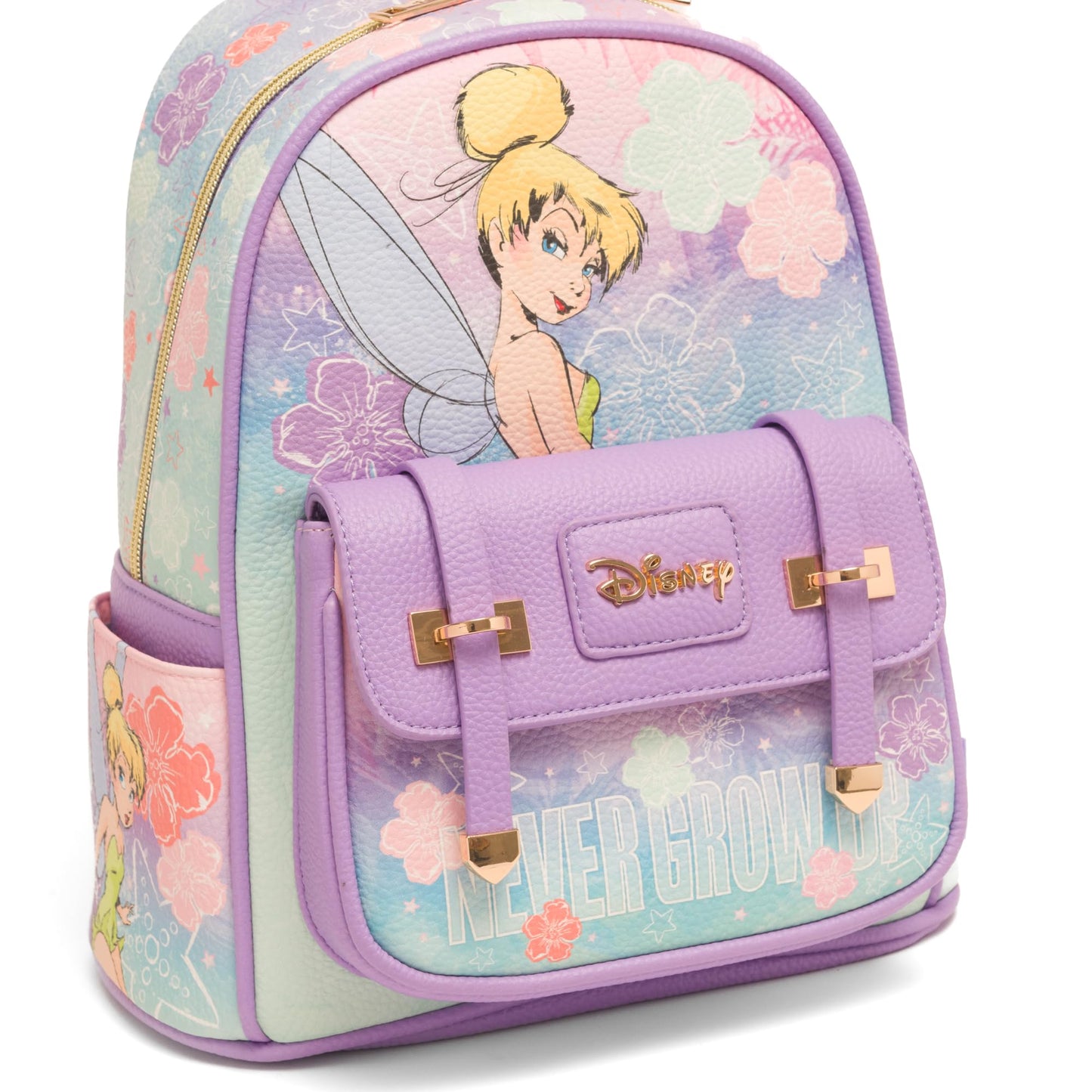 Wondapop Disney Tinker Bell Never Grow Up 11" Vegan Leather Mini Backpack