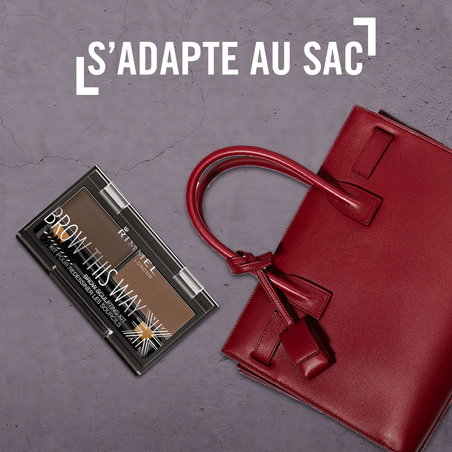 Rimmel Brow This Way Sculpting Kit, Medium Brown, Powder 0.04 Ounce, Wax 0.03 Ounce