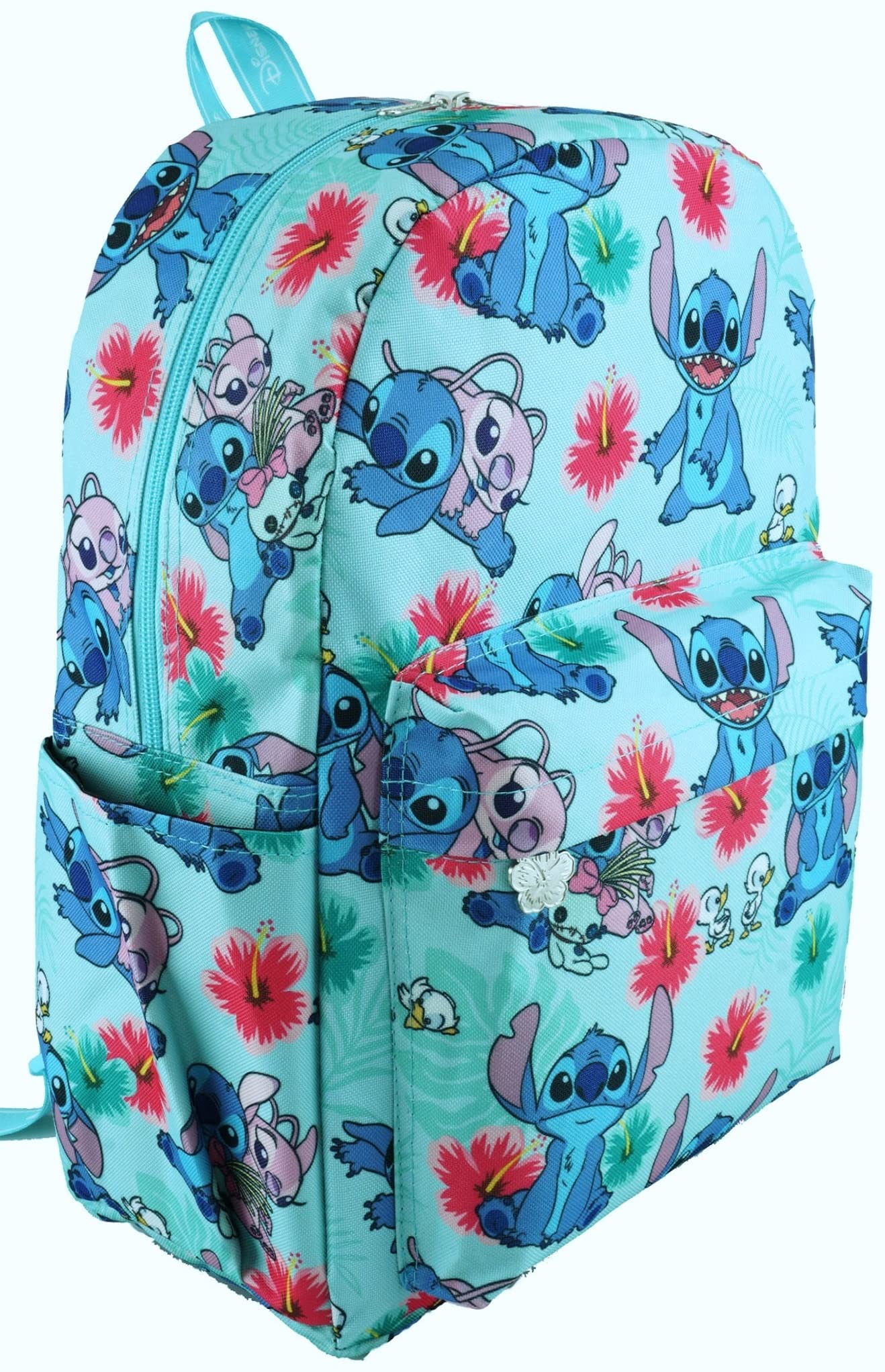 Wondapop Disney Lilo & Stitch 17 Inch Deluxe Backpack with Laptop Compartment (Aqua)