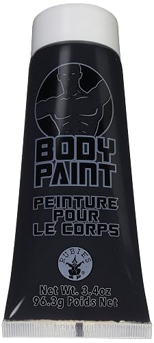 Forum Novelties 3.4 oz Washable Body Paint Black Sports Fan Halloween Cream Tube Makeup