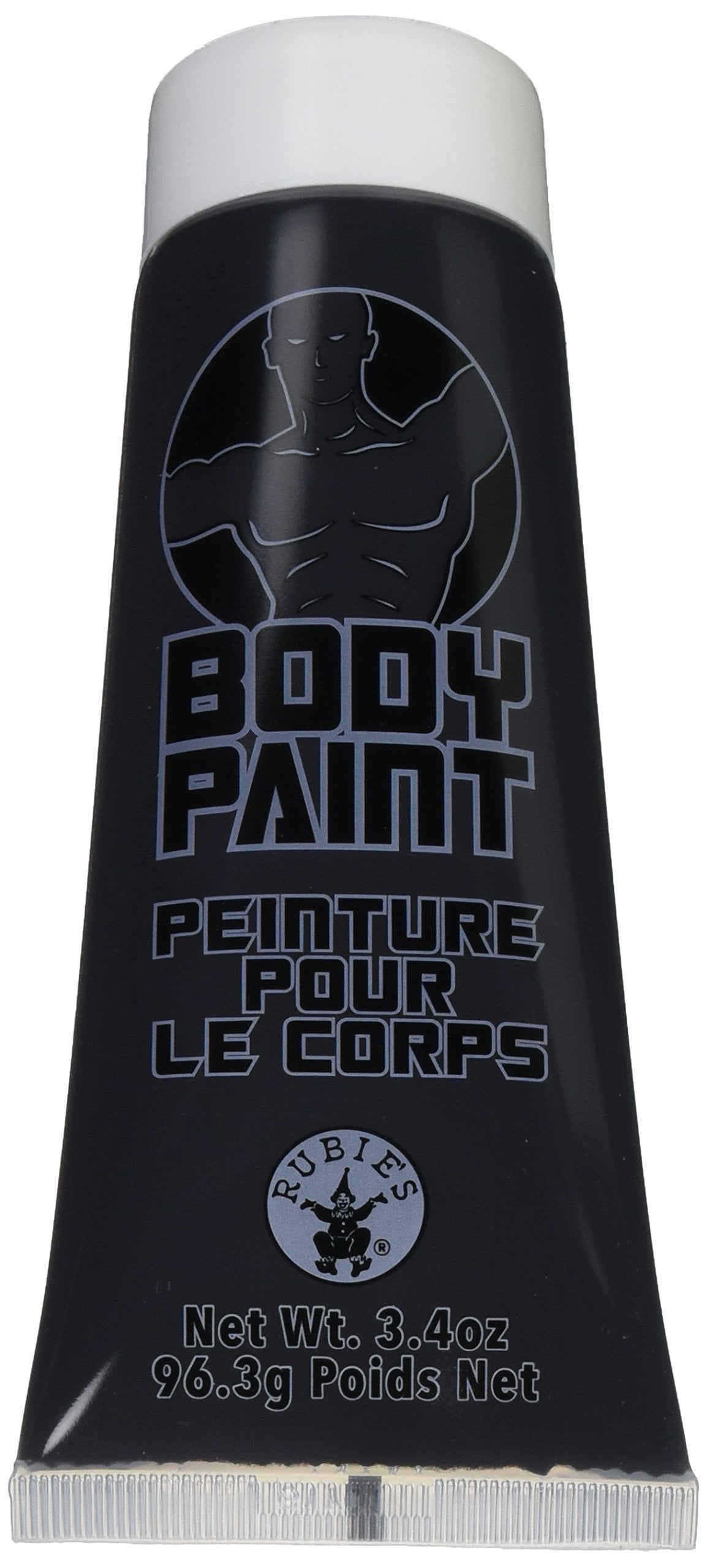 Forum Novelties 3.4 oz Washable Body Paint Black Sports Fan Halloween Cream Tube Makeup