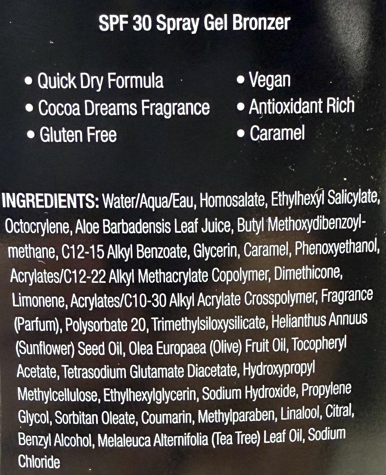 Australian Gold Spray Gel Sunscreen with Instant Bronzer, Moisturize & Hydrate Skin, Broad Spectrum, Water Resistant, SPF 30, 8 Ounce