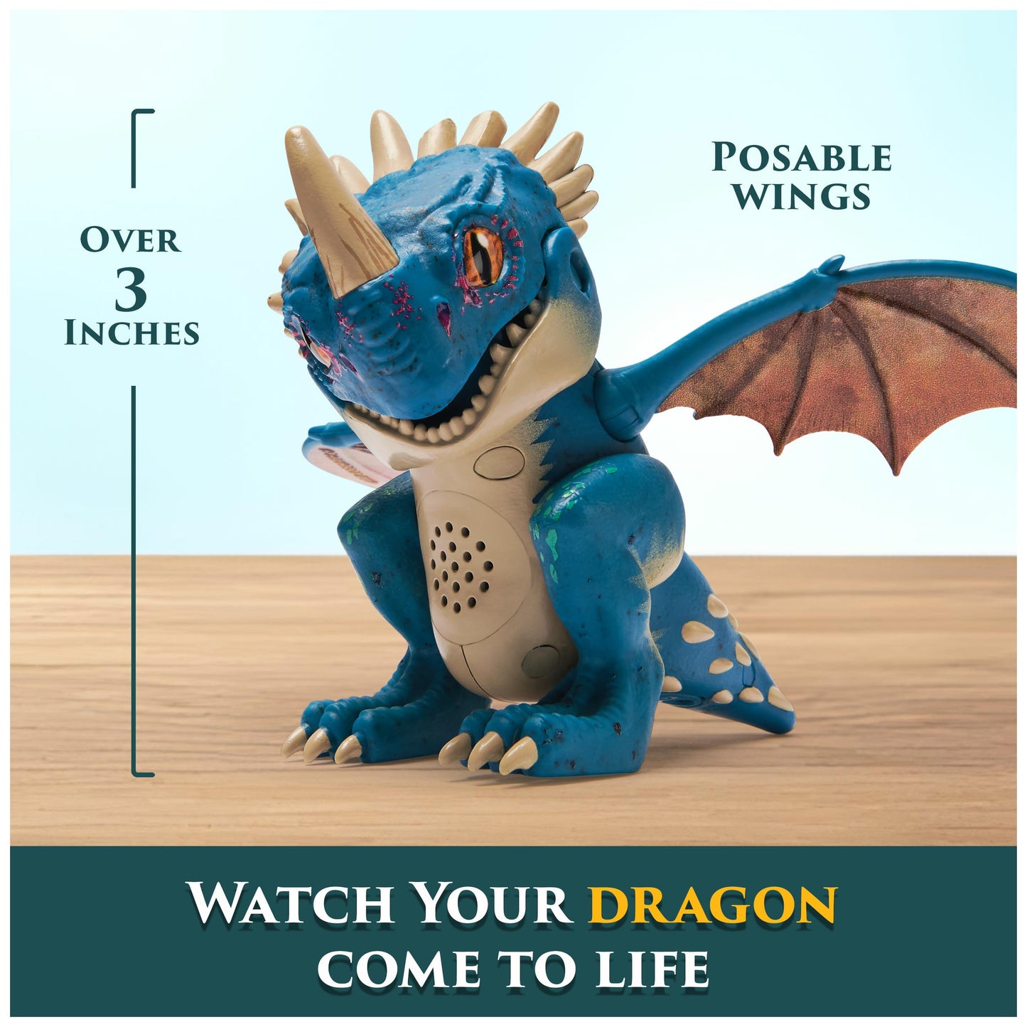Dreamworks Dragons, How to Train Your Dragon, Roaring Minis Deadly Nadder, Interactive Toy with 25 Sounds, Kids Toys for Boys & Girls Ages 4 & up