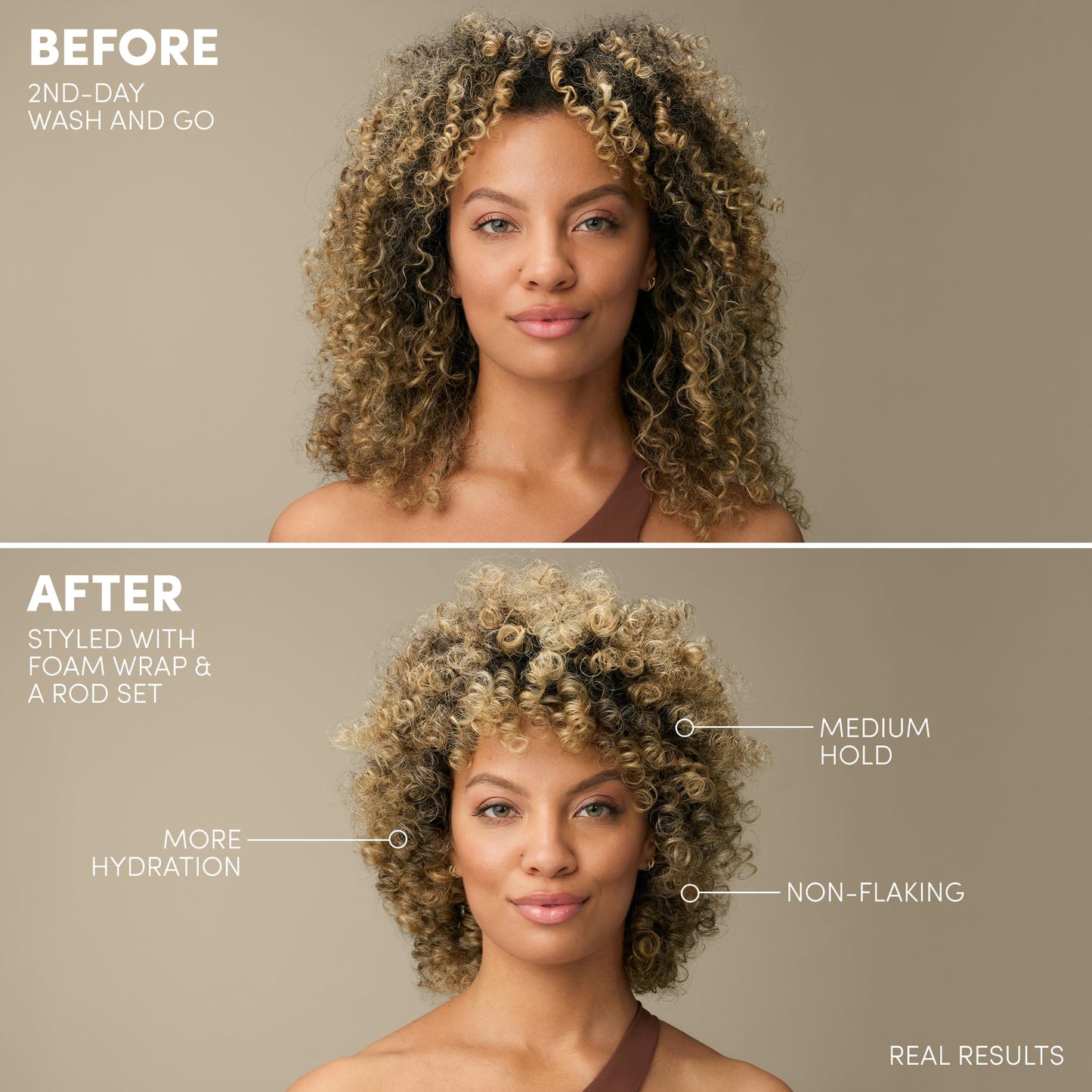 Mizani Foam Wrap Curly Hair Styling Foam - Anti Frizz Moisturizing Hair Mousse with Shea Butter, Smooth and Shine, Non-Greasy, Silicone-Free, Free