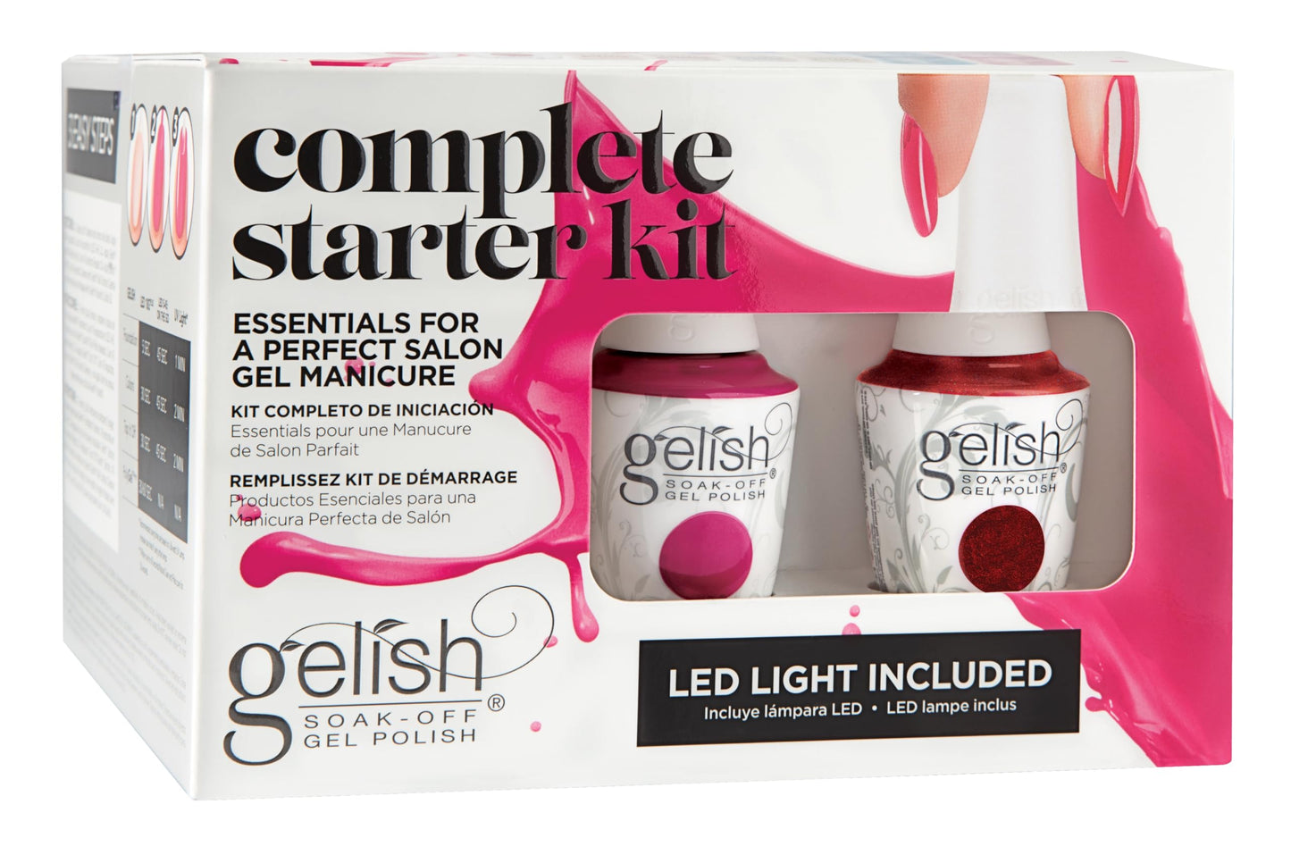 Gelish LED Gel Nail Manicure Bundle - Starter Kit Beauty & Personal Care Gelish