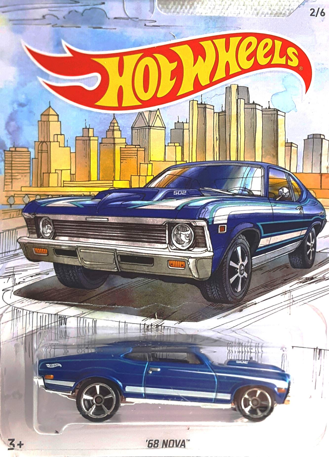 Hot Wheels Detroit Muscle Car Complete Series 6 Car Set