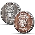 Viking Revolution Citrus and Sandalwood Beard Balm - Butter With Argan Oil, Softener With Jojoba Oil, Moisturizer With Beeswax - Wax for Men