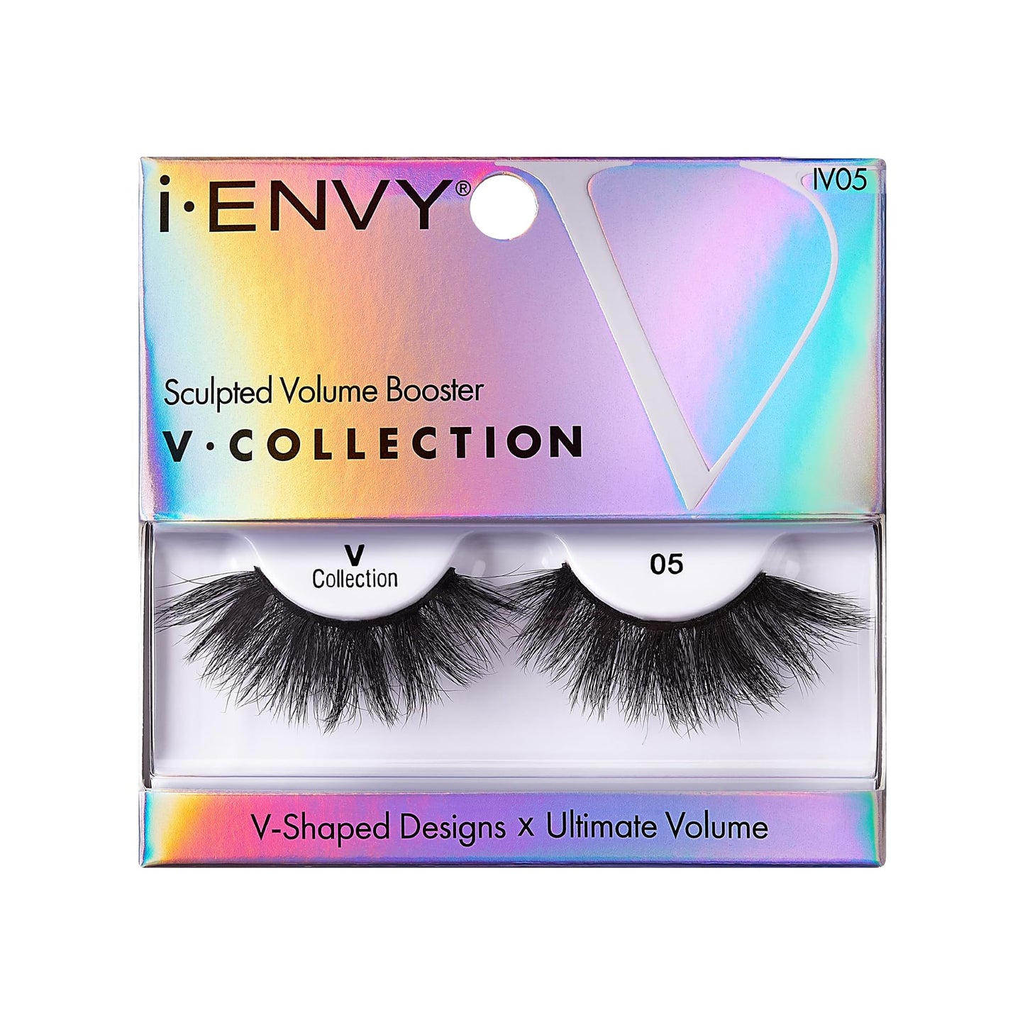 i-ENVY Fales Lashes, V-Shaped Volume Strip Lashes Dramatic Spiky Trendy Extension Soft Reusable Eye Lashes, Cat Eye Fluffy Fake Lashes (05)
