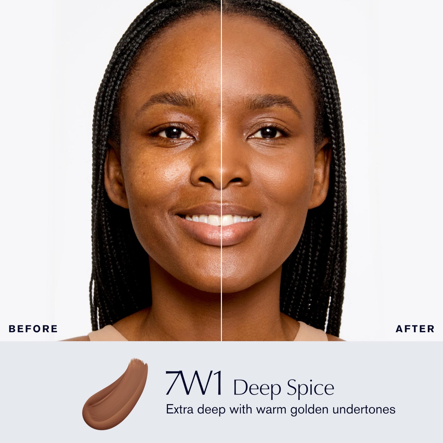 Estée Lauder Double Wear Stay-in-Place Foundation Makeup | 36-Hour Long-Wear Matte Foundation, 1 Fl Oz, 7W1 Deep Spice