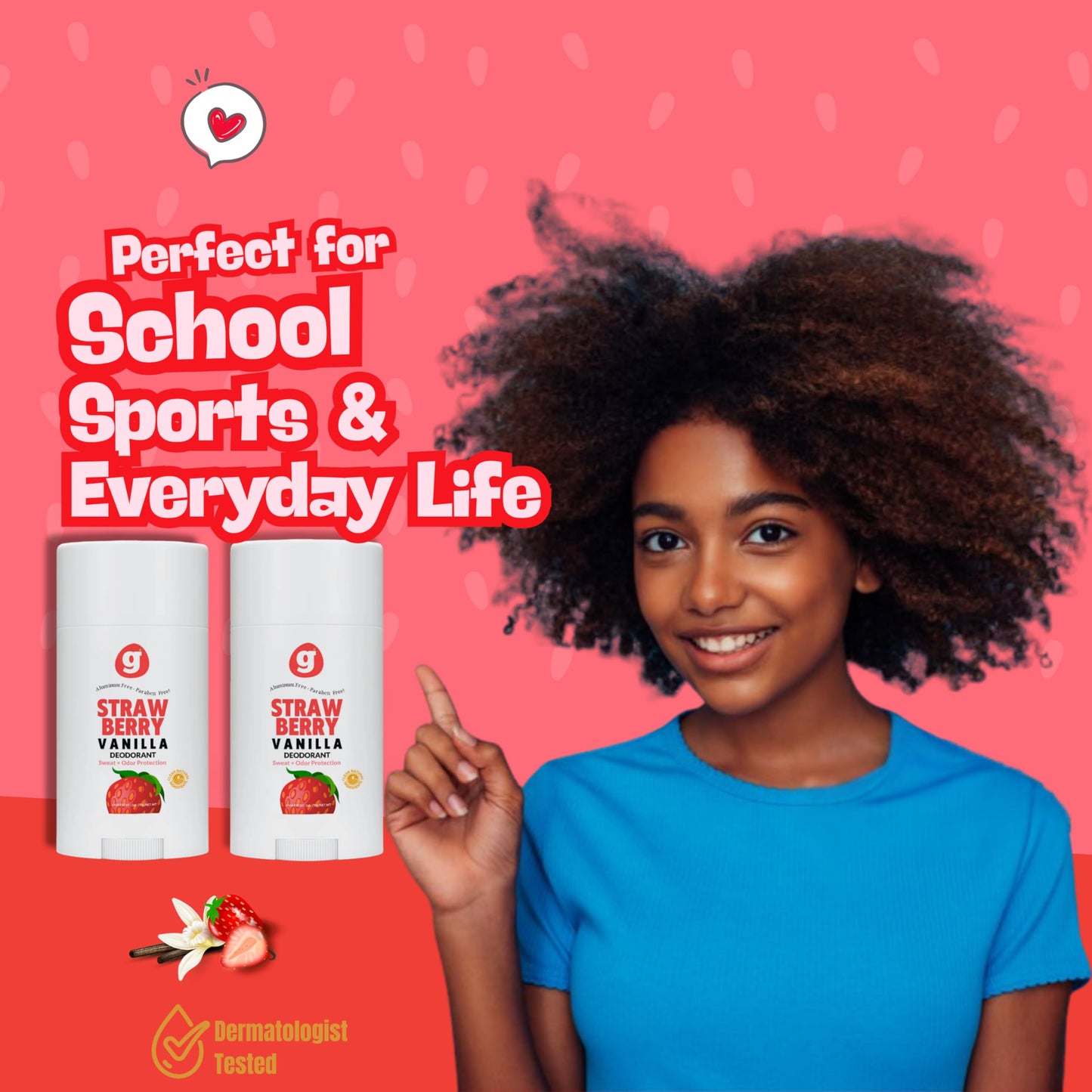Growing Basics Natural Deodorant for Girls, Safe for Kids and Teens, Hypoallergenic Aluminum-Free, 24-Hour Odor Protection, Organic Non-Toxic High Beauty and Personal Care grownish