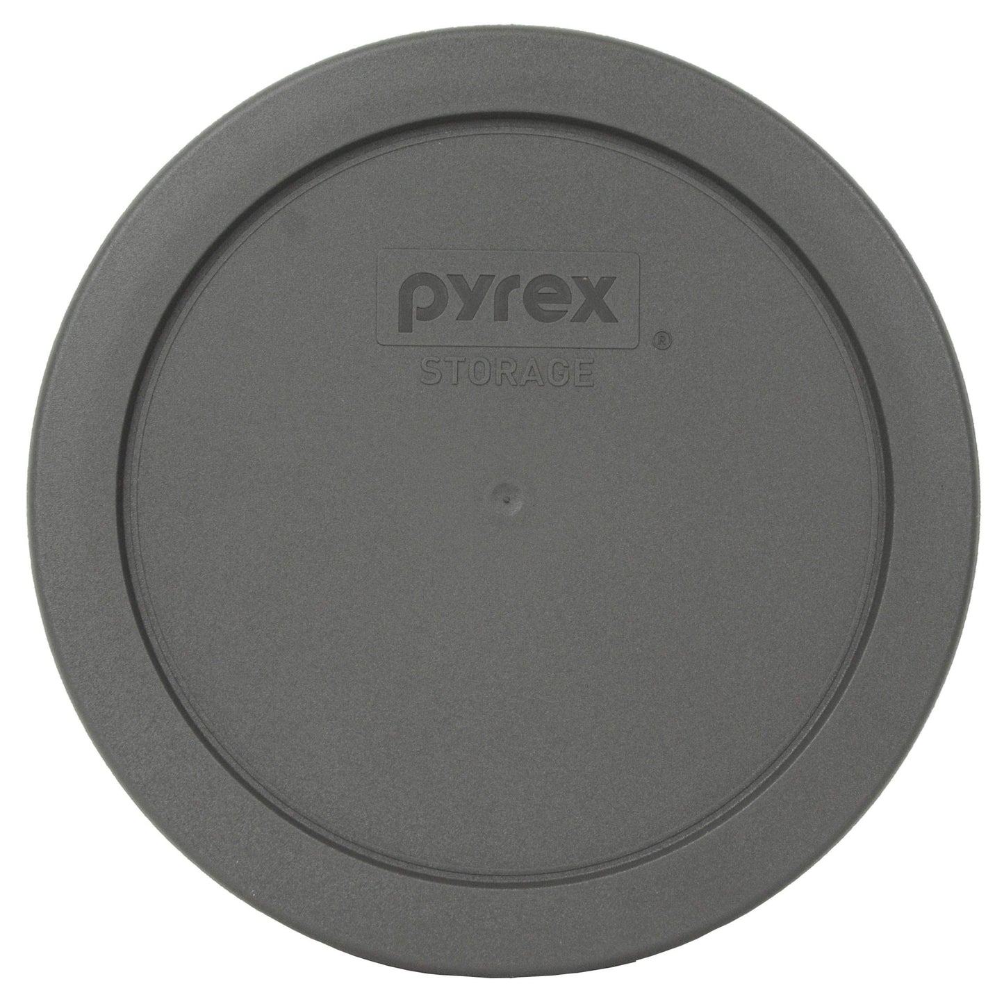 Pyrex 7201 4-Cup Glass Bowl & 7201-PC Puddle Gray Lid (4-Pack) - Made in USA