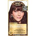 L'Oreal Paris Superior Preference Luminous Fade-Defying Permanent Hair Color, Hair Dye For Up to 9 Weeks of Radiance, Dark Soft Mahogany Brown 4SM, 1