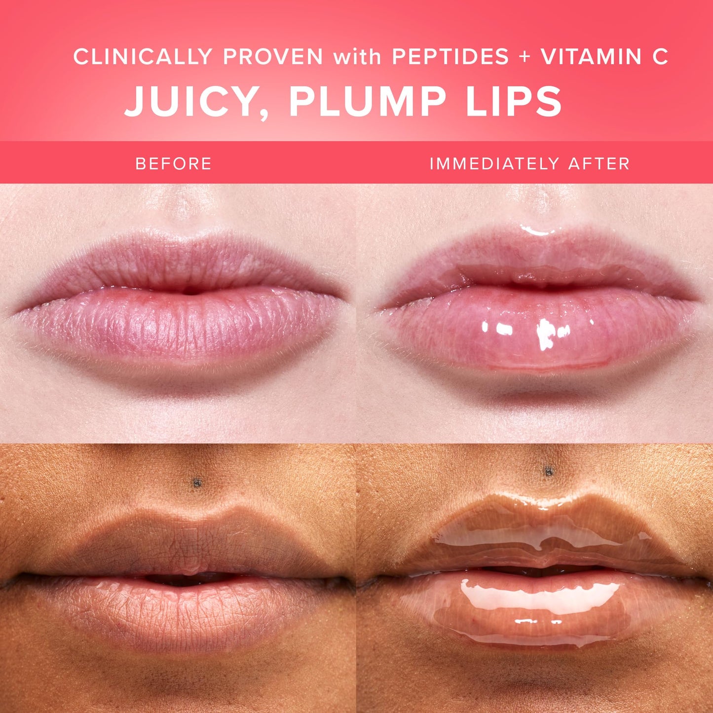 Farmacy Peptide Lip Smoothie - Hydrating Lip Balm with Vitamin C to Visibly Plump & Smooth Lines - Nourishing Treatment with a High-Gloss Finish