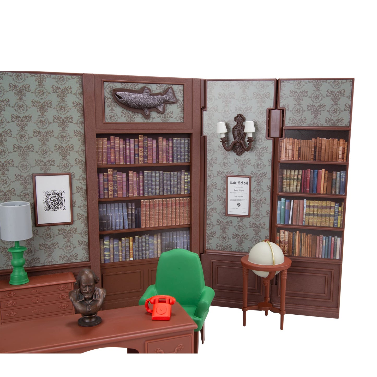 McFarlane Toys - DC Retro Wayne Manor Library (Batman 66') Playset