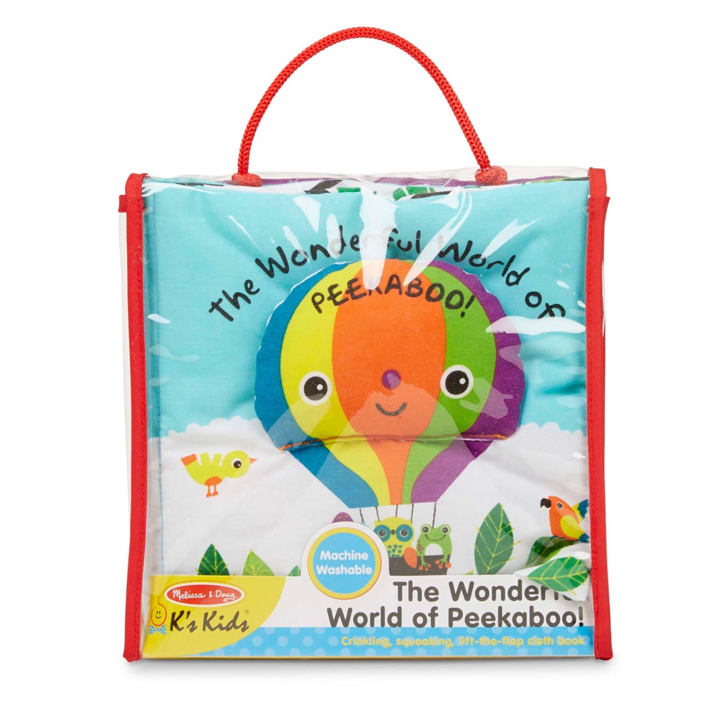 Melissa & Doug Soft Activity Baby Book - The Wonderful World of Peekaboo! Lift The Flap Busy Book for Toddlers, Sensory Toys for Babies and Toddlers