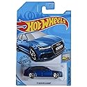 Hot Wheels 1:64 Scale Die-Cast Car Model Audi RS 6 Avant 2017 Blue, 4 x 7 x 2 Inches, Unisex Children