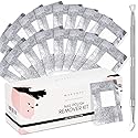 Makartt Nail Polish Remover Set - 200 pcs Foil Nail Wraps with Cuticle Pusher, Soak Off Foils for Gel Remover with Lint-Free Larger Cotton Pads