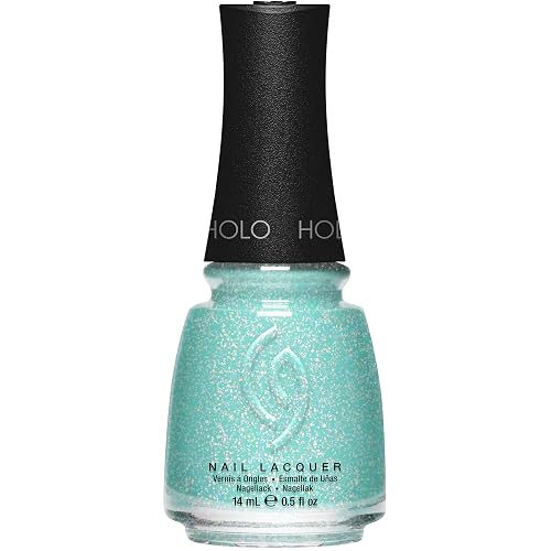 China Glaze CG Nail Lacquer Lofi-Aura - Holographic Turquoise Nail Polish, Quick Dry, High Shine Shimmer for Salon Quality DIY Manicure, 0.5 fl oz Beauty & Personal Care China Glaze