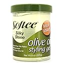 Softee Silky Shine Olive Oil Styling Gel 8 Oz,Pack of 3