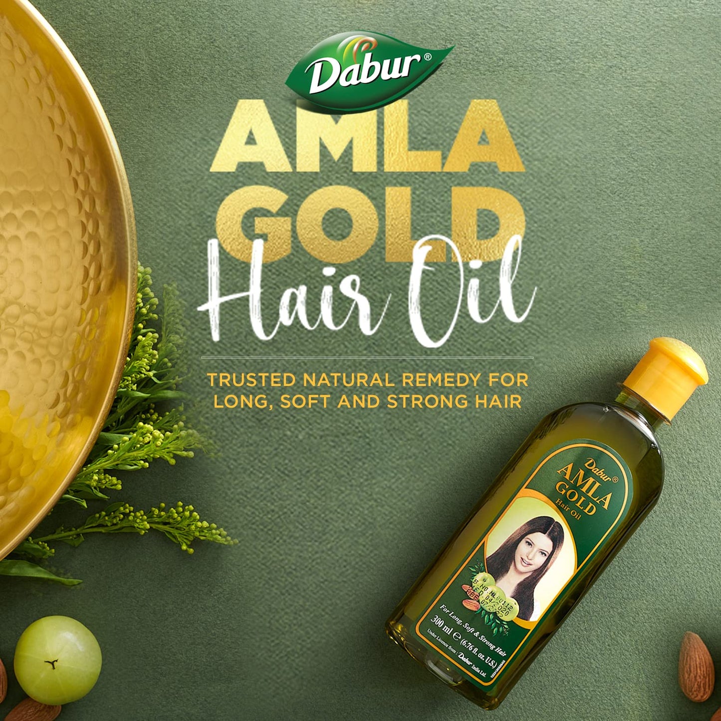 Vatika Naturals Amla Hair Oil - Nourishing Herbal Hair Oil for Stronger, Thicker & Shinier Hair - Enriched with Amla Extracts to Reduce Hair Fall