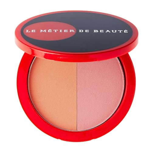 M?TIER Blush Bronzer Duo for a Radiant, Sun-Kissed Glow, Magnetic Compact (Bisou Bisou)