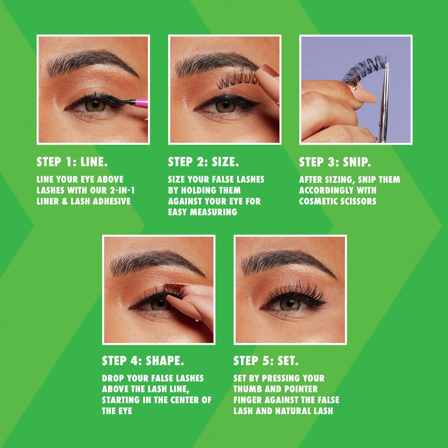 NYX PROFESSIONAL MAKEUP Jumbo Lash! Vegan False Eyelashes Kit with 2-in-1 Eyeliner Adhesive, Up to 12HR Wear, Reusable Fake Lashes - Fringe Glam Kit