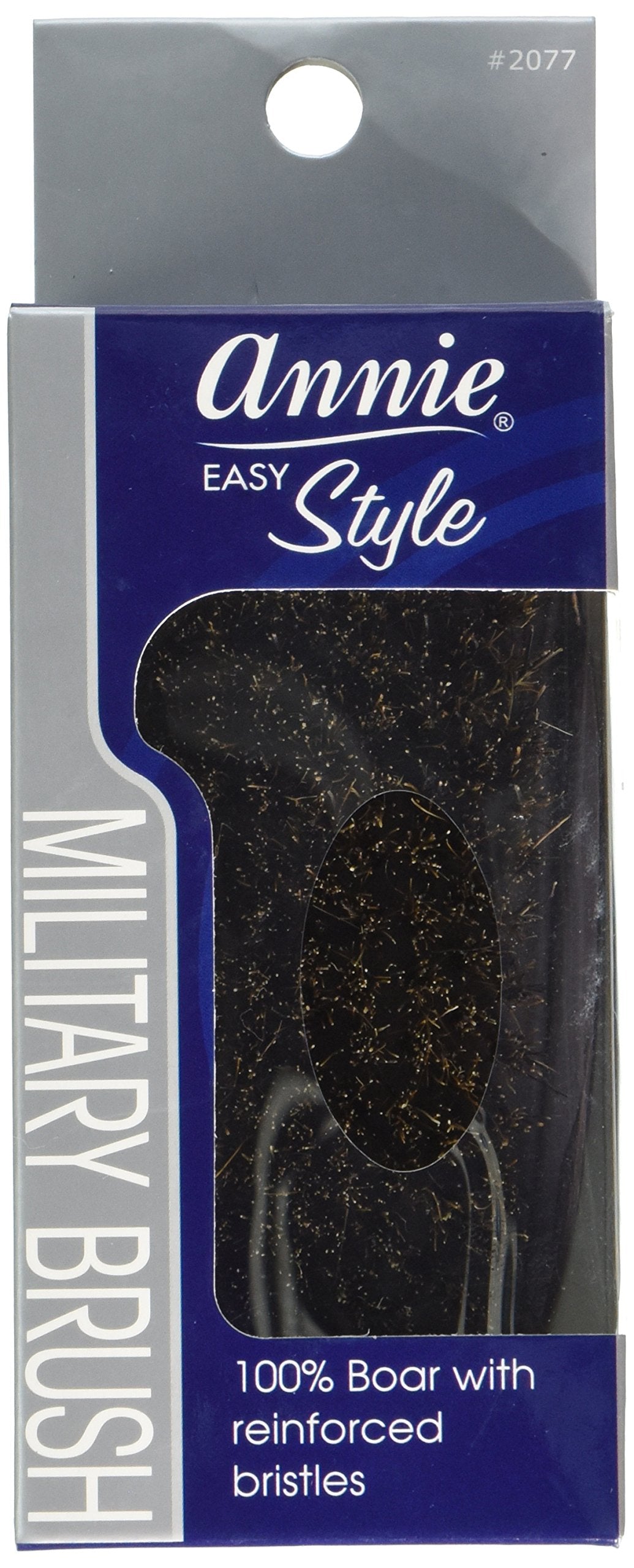Annie Professional Military Brush 100% Natural Boar Medium Bristle