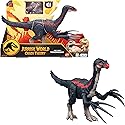 Mattel Jurassic World Chaos Theory Slash N Roar Therizinosaurus Dinosaur Action Figure Toy, Attack Claws & Sound, Digital Play
