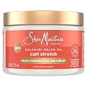 SheaMoisture Curl Stretch Multi-tasking Volume Cream Kalahari Melon Oil and a Tropical Vacation Scent With Hydrating Hyaluronic Serum, Defines Type 4