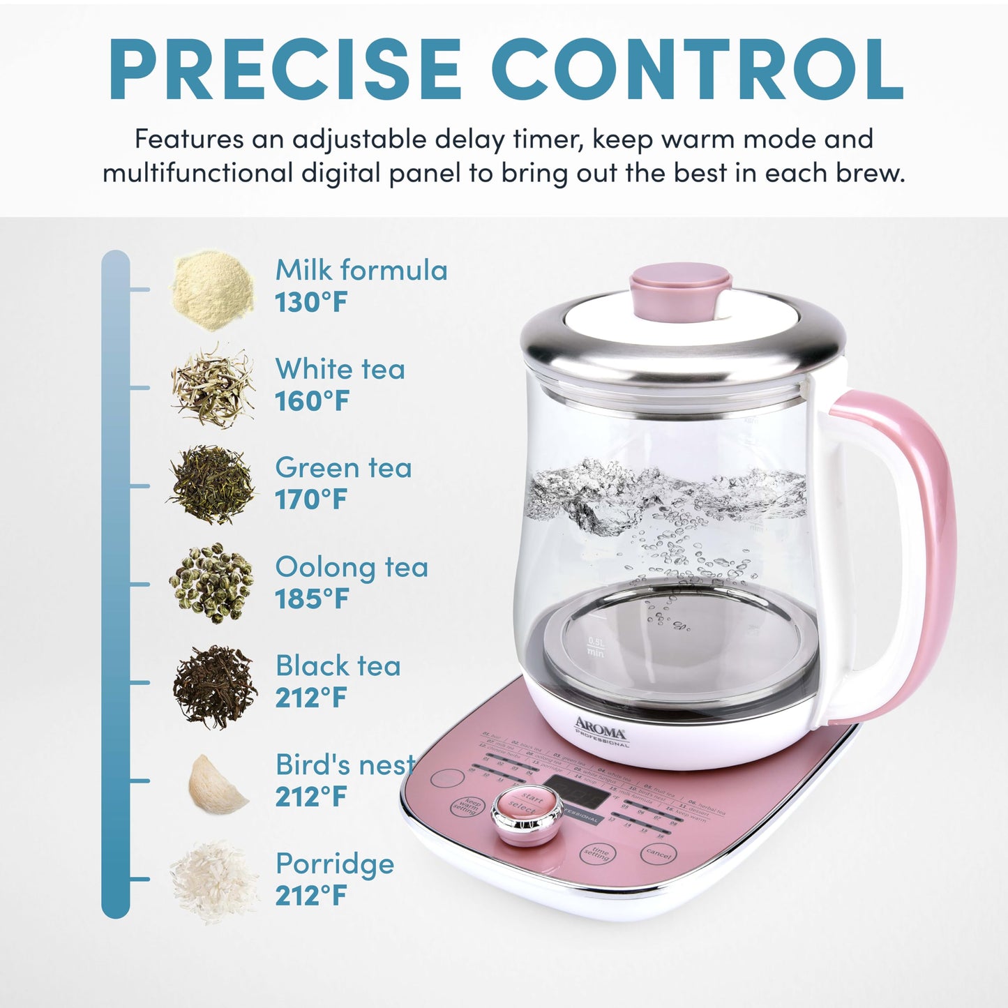 16-In-1 Nutri-Water Kettle, Green Tea, Fruit Tea, Flower Tea, Asian Traditional Recipes