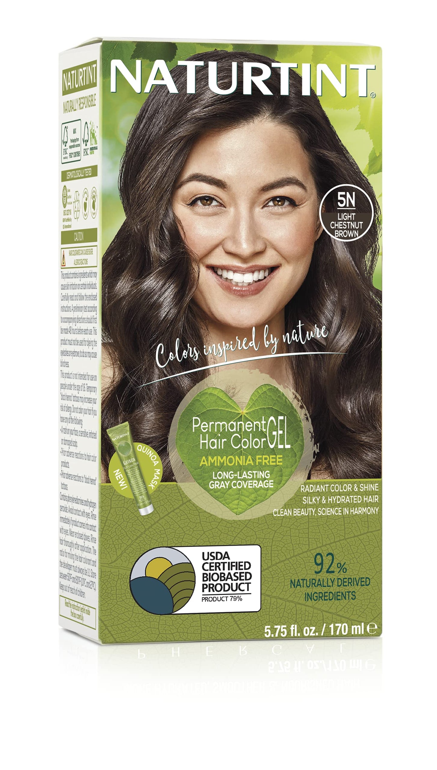 Naturtint Permanent Hair Colorant, 5.6 Ounces - Light Chestnut Brown