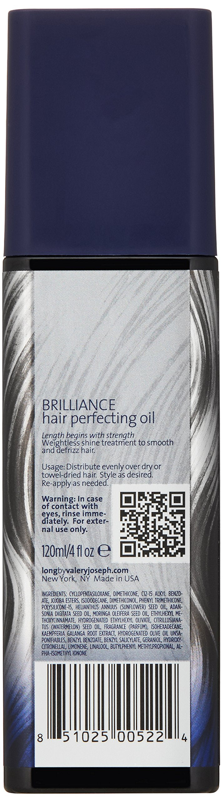 Long by Valery Joseph Brilliance Hair Perfecting Oil, 4 fl. oz.