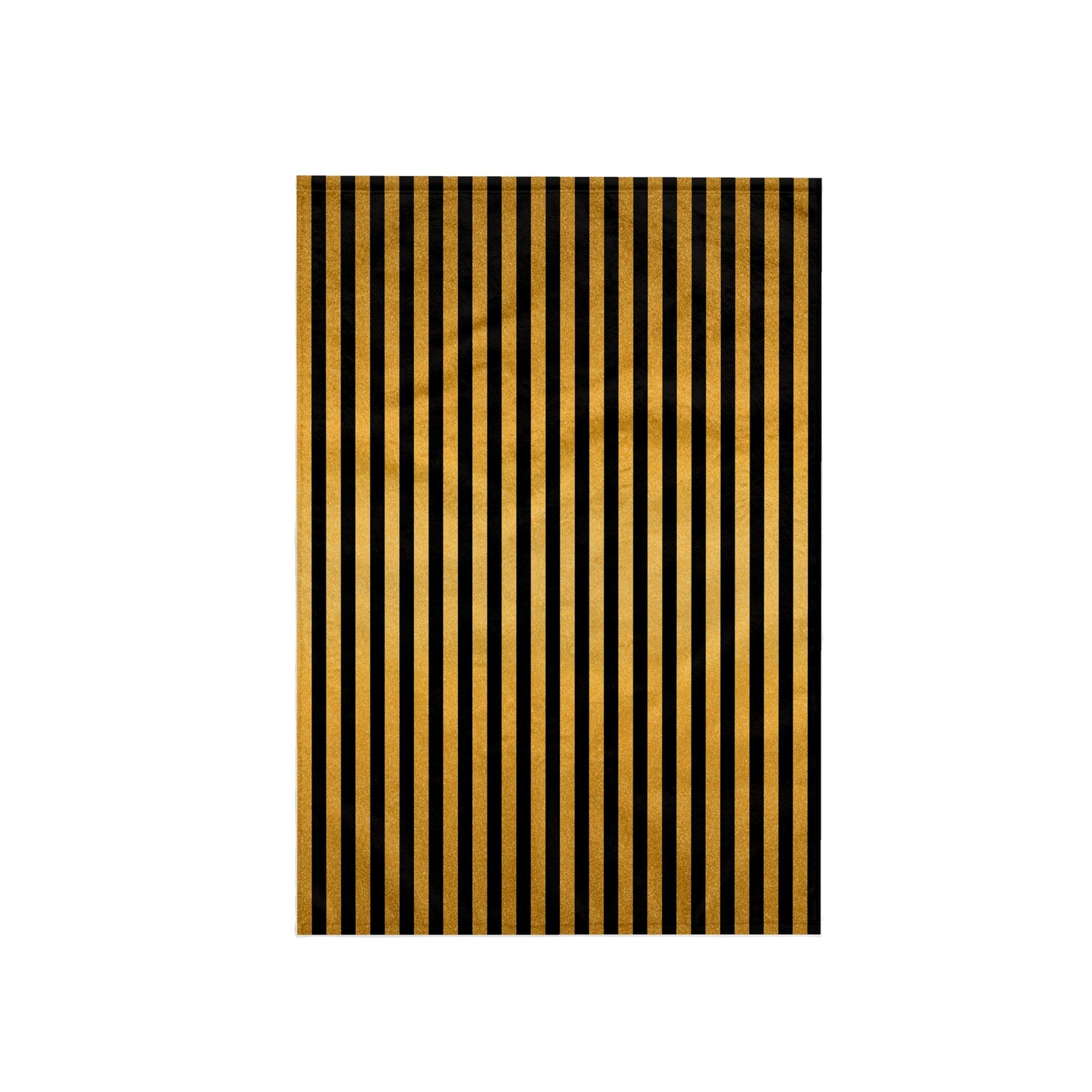 3D Rose TWL_239967_1 Glam Gold & Black Stripes Towel, 15" x 22"
