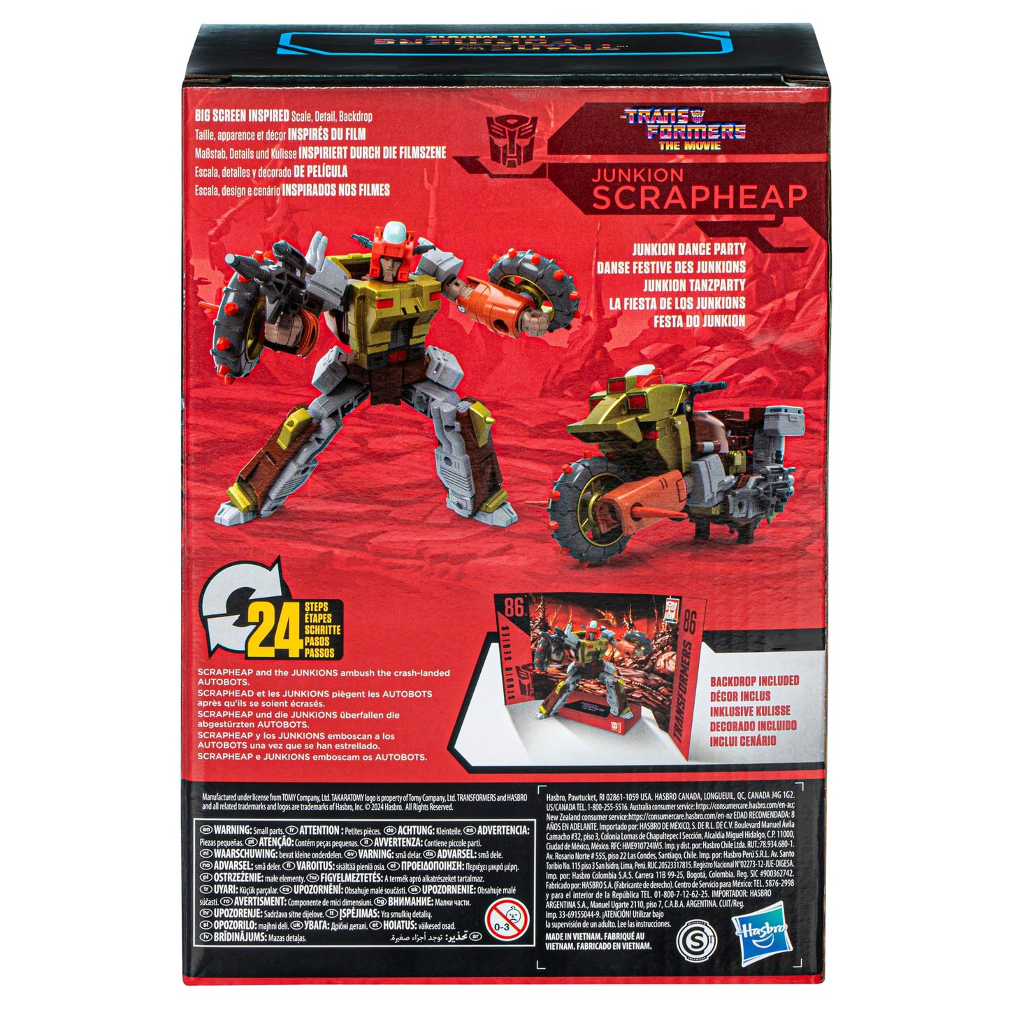 Transformers Toys Studio Series Voyager The The Movie 86-24 Junkion Scrapheap, 6.5-inch Converting Action Figure, 8+