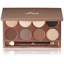 Sorme Cosmetics Accented Hues Eyeshadow Palette in Warm (0.64oz) | 8 Pans of Metallic, Shimmer, and Matte Eyeshadows | With Dual-Ended Makeup Brush