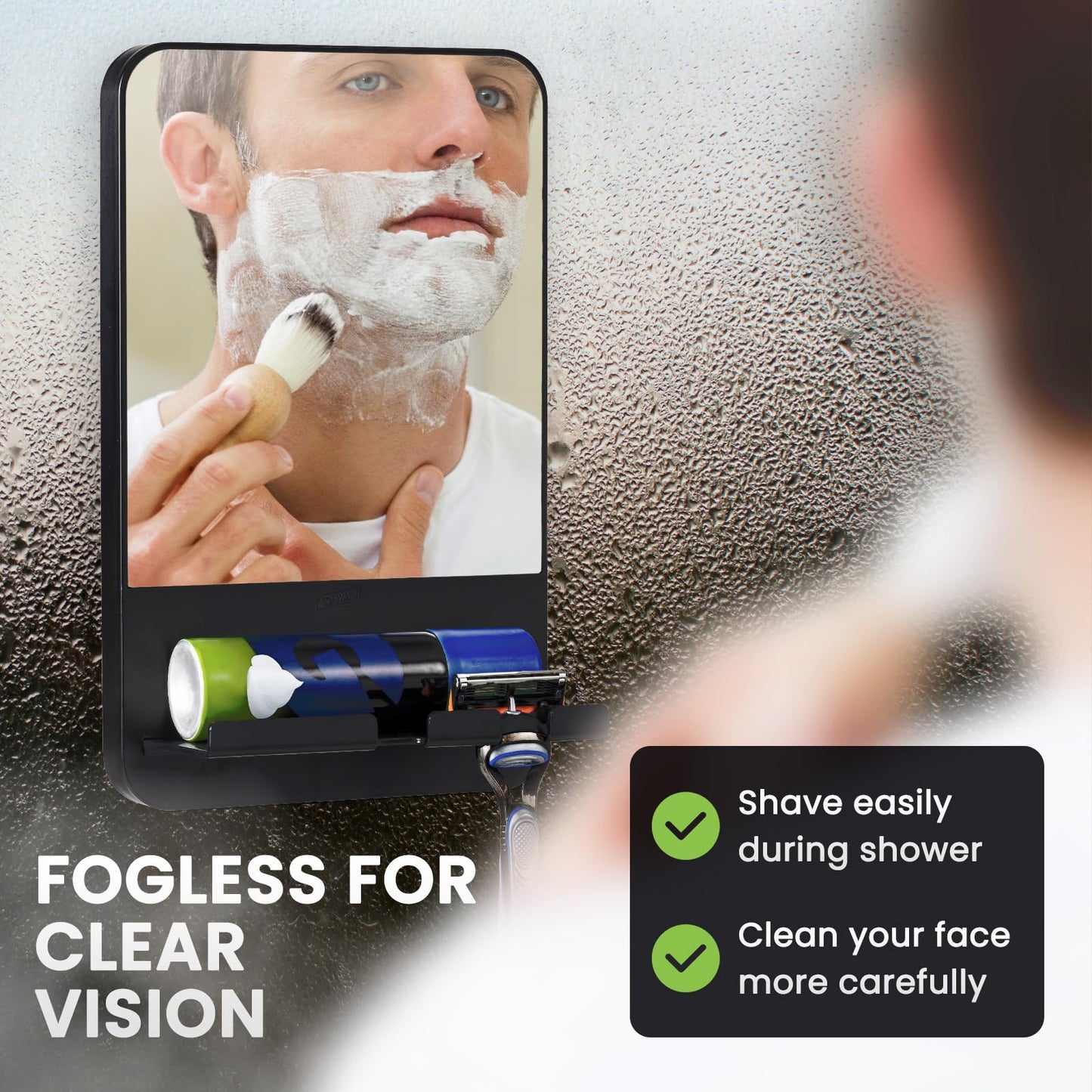 TAILI Shower Mirror Fogless for Shaving Beauty and Personal Care TAILI