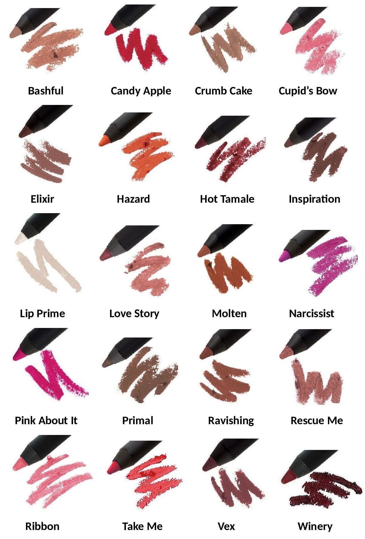 Jolie Waterproof Ultimate Lip Liner Pencil - HOT TAMALE (a brown red)